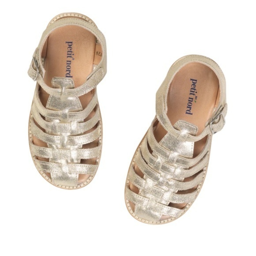 Petit Nord Braided Sandel in Goldie 32